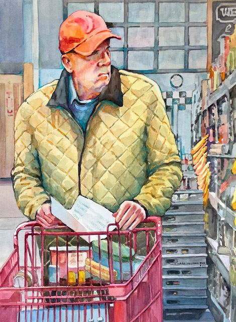 Lois Ward Wolford, "Honey Do List" watercolor